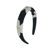 BANDEAU DESIGNER FLOWER PADDED HEADBAND